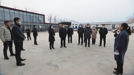 市委常委來我公司調研疫情復工情況